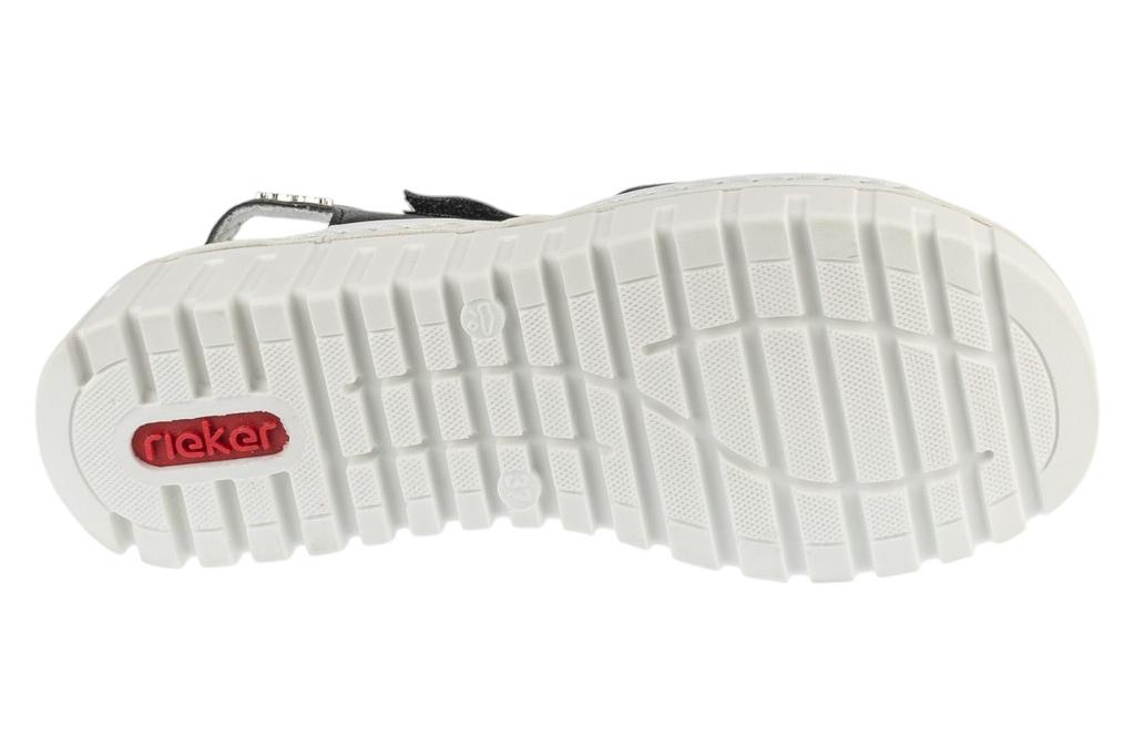 RIEKER Sandalen, Schwarze Sandalen für Damen