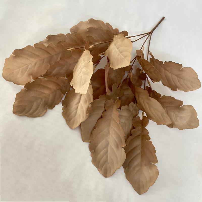Leaves Flocking Cloth Wedding Bouquet Photography Styling Props Decor Home