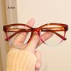New Women Glasses Frame Cat Eye Flat Mirror Fashion Eyeframe Retro Anti Blue Light Trendy Man Decorative Glasses Plain Eyewear