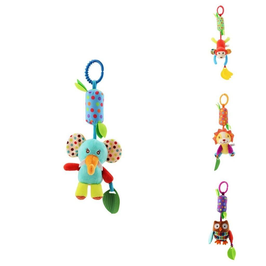 Skk New Animal Wind Chime Bed Hanging Pushchair Pendant With Bell Teether Plush Toy Manufacturer Supply