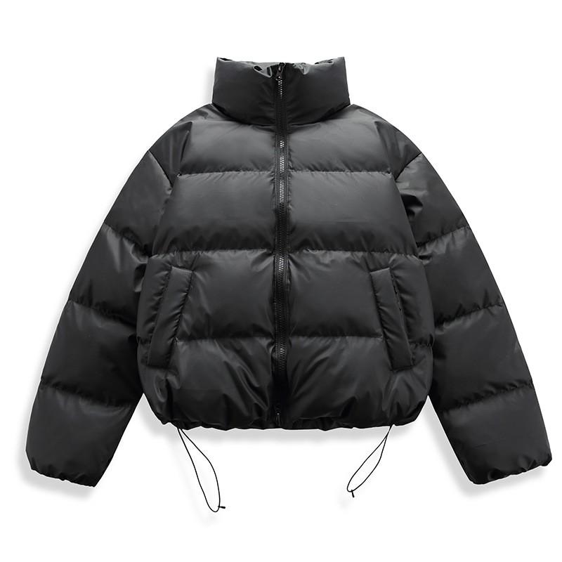 Mens Winter Down Jacket Stand Collar Warm Puffer Coat 90% White Duck Loose Fit Short Length Cold Weather