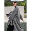 Mokana Winter Elegant Long Double-Faced Wool Scarf Collar Coat