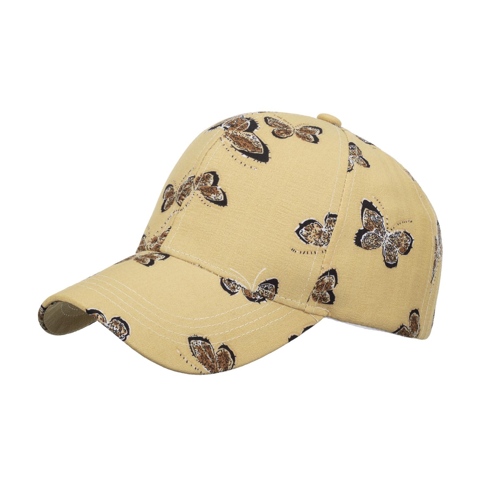 

Новая однотонная женская универсальная кепка с бабочкой, модная, стильная, высококачественная бейсболка