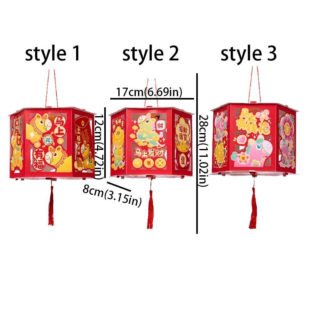 With Tassel Horse Year Lantern Cartoon Handheld Lantern Walking Lantern  New Year Celebration