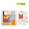 Wooden Puzzle Toy For Kids With 7piece Russian Brain Teaser And Shape Sorting