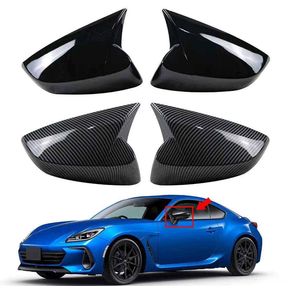 New 2Pcs Car Sides Rearview Cover Wing Cap Sticker Door Side Mirror Covers For Toyota 86/Subaru BRZ 2012-2020 Accessories