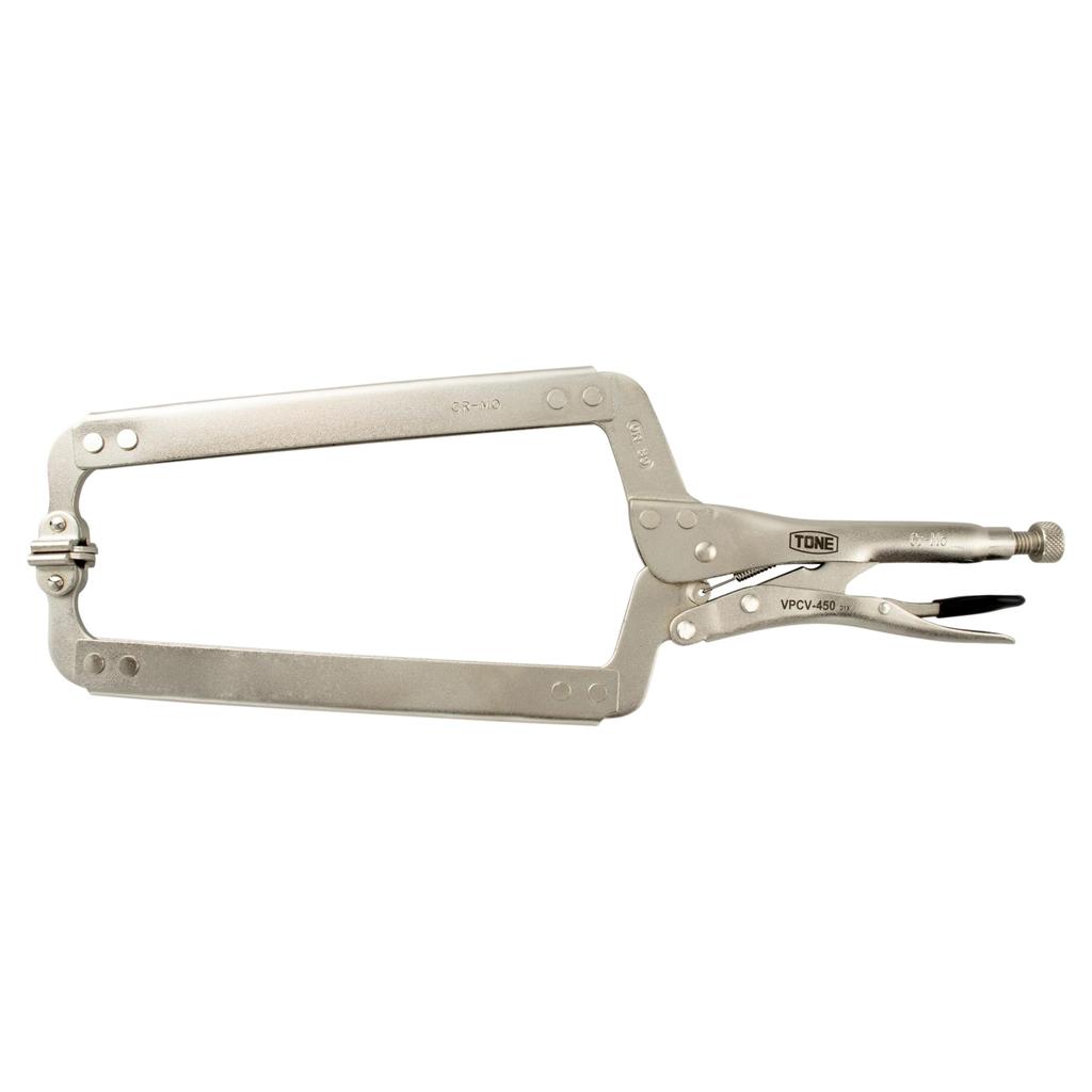 TONE Grip Pliers Overall Length 455mm (C-type Swivel) VPCV-450,