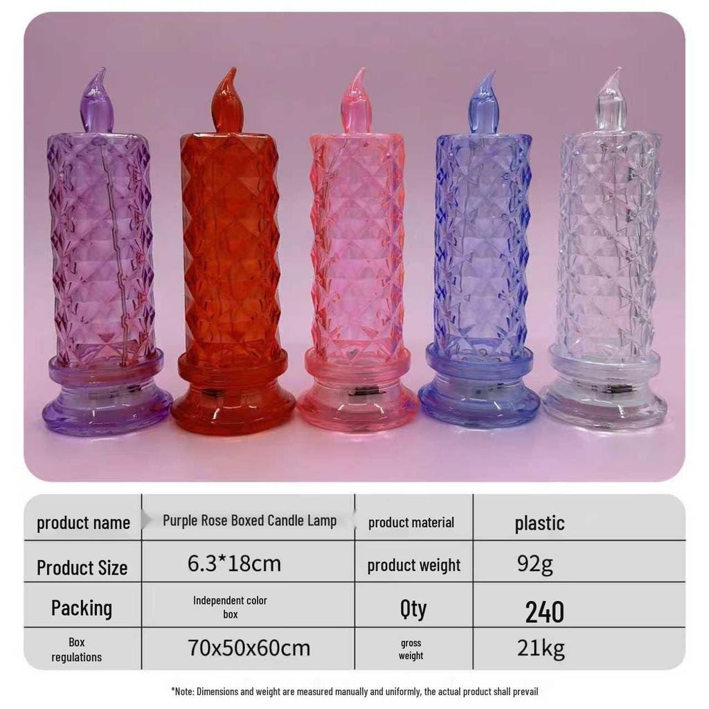 520 Valentine's Day LED Candle: Romantic Festival Simulation Lamp & Creative Desktop Ornament