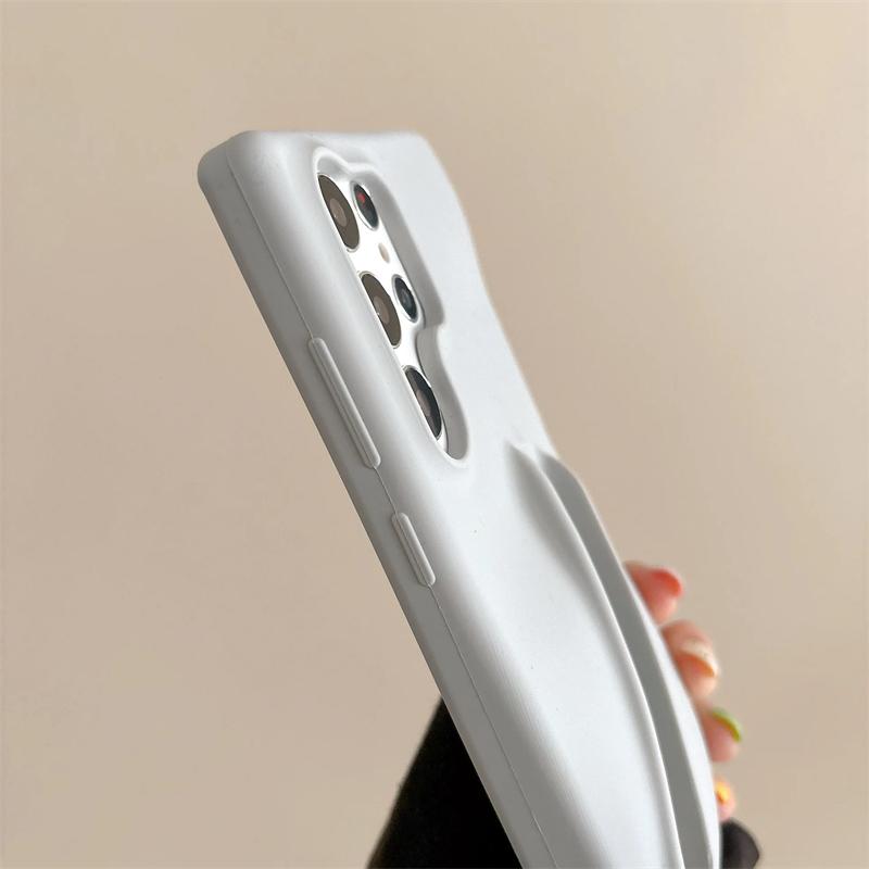 Lustiger Lipgloss-Halter, Silikon-Lippenstift-Lippenschutz, Handyhülle für Samsung Galaxy S23 Plus S24 S24 Ultra A14 A54 A15 4G/5G