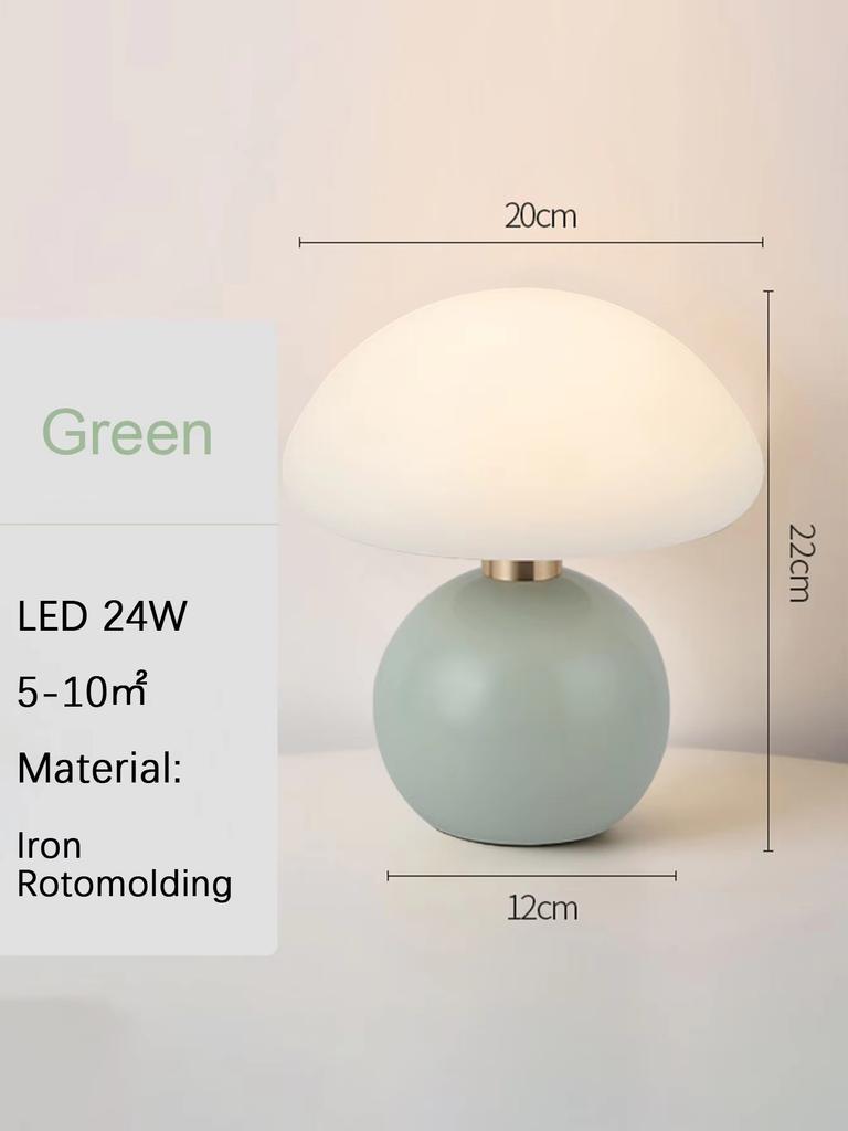 LED Pink/blue/orangr/green/white Lampshade Mood Lighting Table lamp,Bedroom Bedside Lamp,Night Light,Nordic Desk Decorating Item
