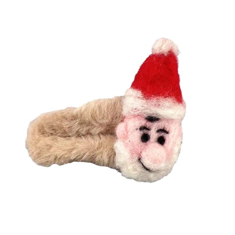 New Fluffy Reindeer & Mittens Hair Clips - Cute Wool Felt BB Clips for Autumn & Winter