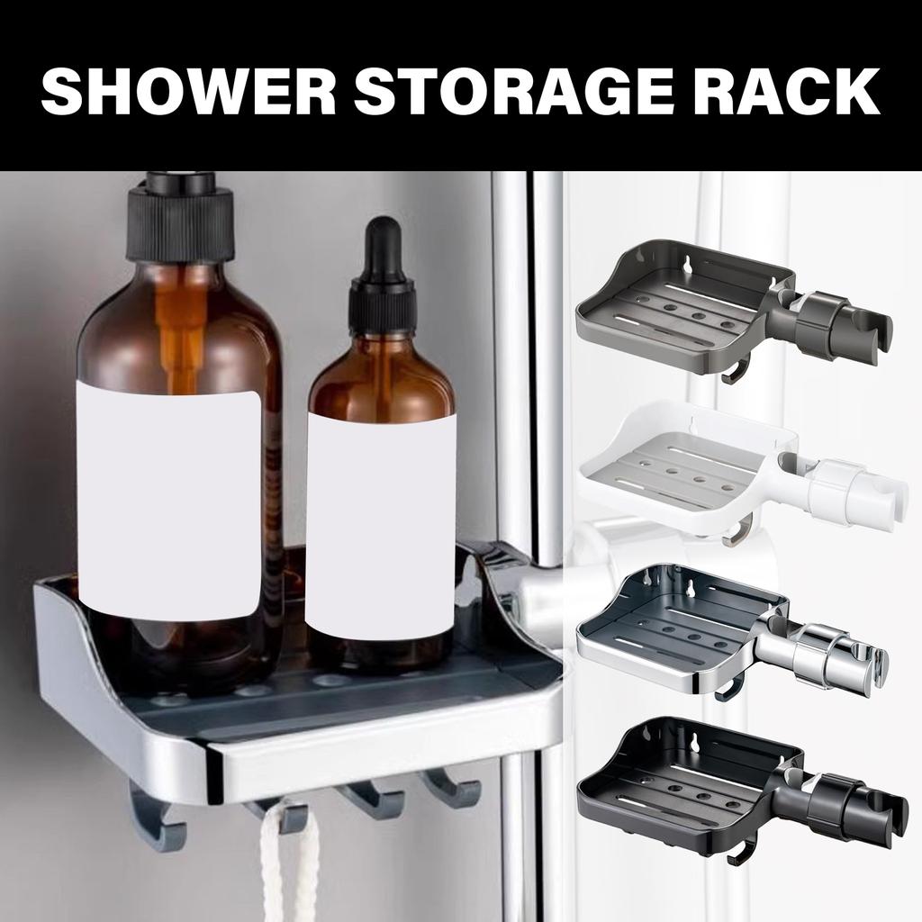 Handheld Shower Bracket Soap Dish Adjustable Shower Head Holder Replacement Shower Rail Soap Tray Easy To Install