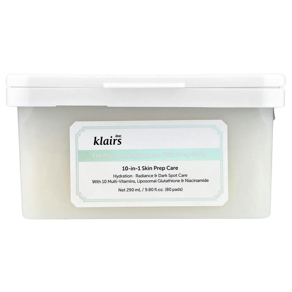 dear, klairs Fresh Juice Vitamin Skin Prep Pads, 80 Sheets