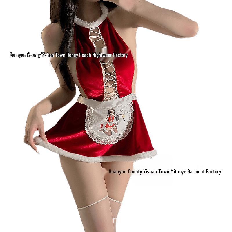Plus-Size Sexy Christmas Anime Cosplay Lingerie for Autumn/Winter