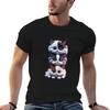 Cute 3 Cat Love Tshirt Outdoor Sports Short Sleeve Top