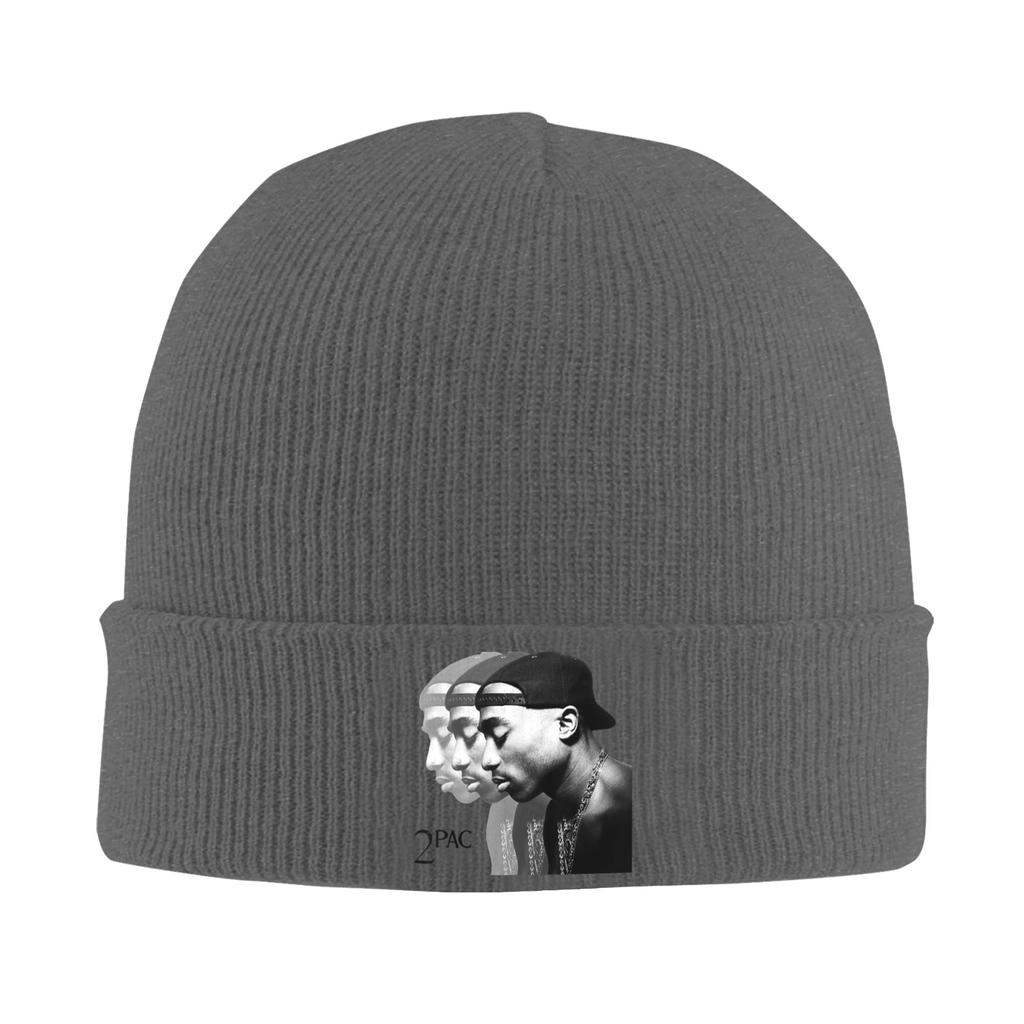 Rapper Tupac 2pac Graphic Printed Bonnet Hats  Beanie Hats Spring Graphic Knitting Hat Retro Men Women Unisex Gym Warm Cap