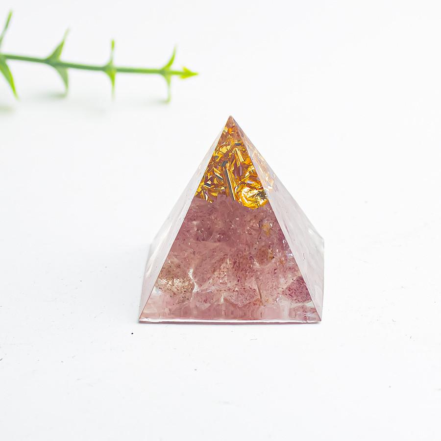 Geometric Crystal Geometric Pyramid Decor For Home Office Gift With Unique Mineral Stones