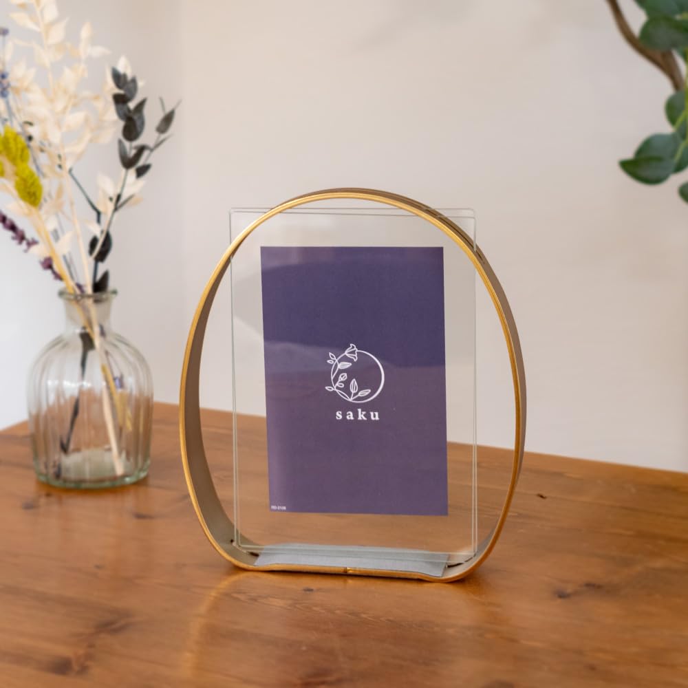 Kishima Rin Bilderrahmen, Gold, Größe: Ca.. B18,5 x T4 x H21,5 (KP-31436)