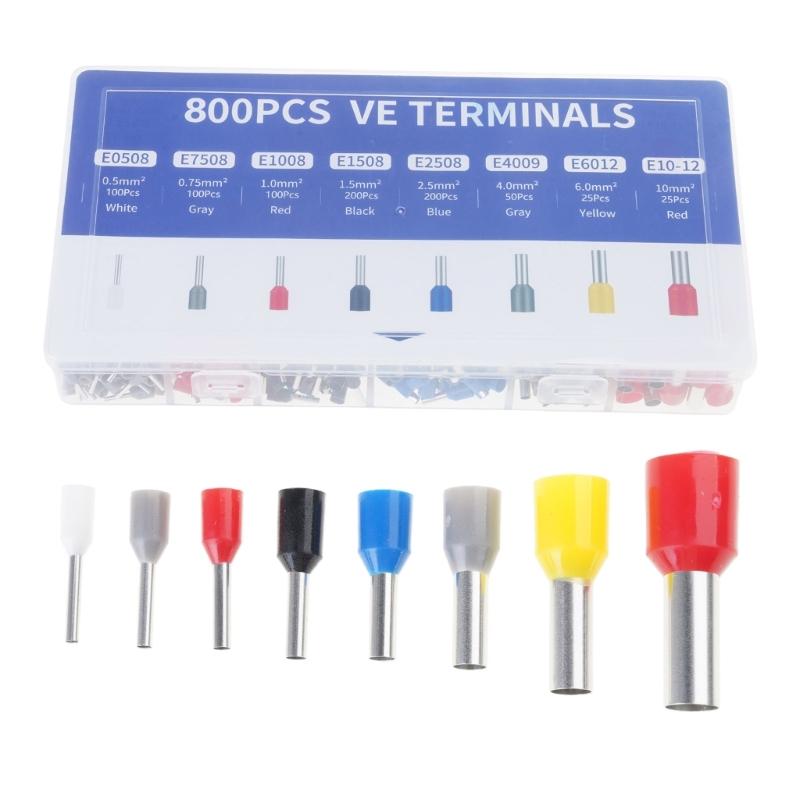 Comprehensive Electrical Ferrule set with 280pcs Multicolor Insulated Connectors multifunction Wire Termination Set with Box