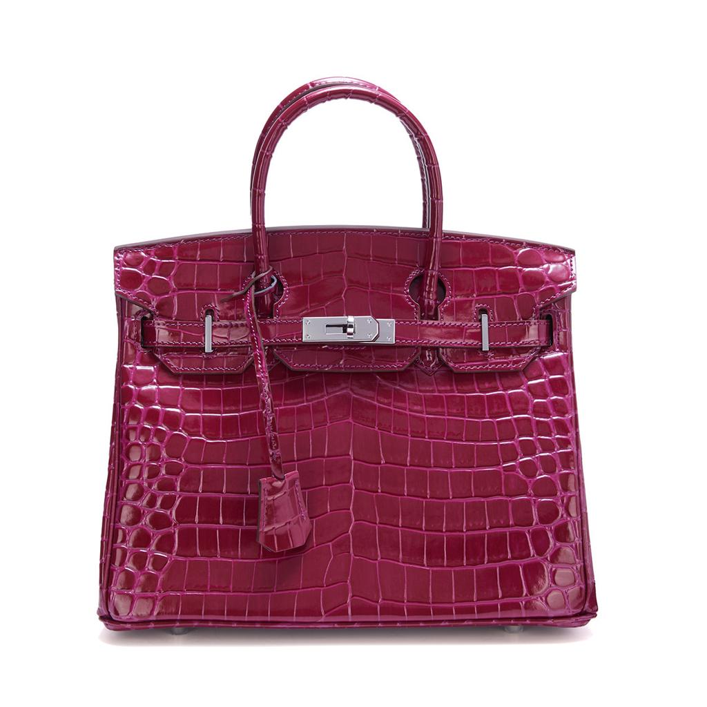 Nova bolsa de mão de couro da moda, couro envernizado brilhante, padrão de jacaré, bolsa de ombro mensageiro com fivela prateada