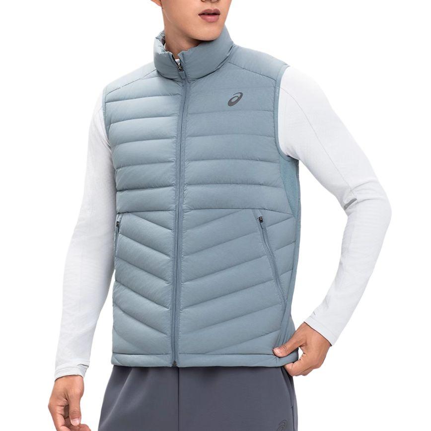 ASICS Vests Men's Blue Stand Collar Moderate Other 2031E863-400