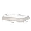 File Container Box Holder Portable Clear Dustproof Supplies with Cover Organizer Durable Storage for