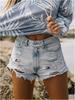 2025 Women's Mid-Waist Denim Shorts - European & American Style