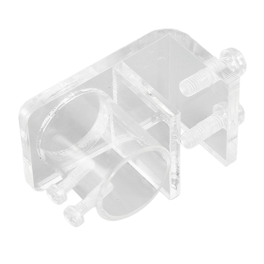 Aquarium Water Pipe Clamp Professional High Transmittance Acrylic Fish Tank Pipe Clip for Fish Tank Aquarium Single