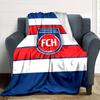 Heidenheim FC Print Flannel Blanket High Quality Warm Comfortable Cover for All Seasons Perfect for Gifts Home Decor