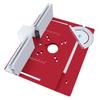 Woodworking Router Lift Kit Aluminum Router Table Insert Plate with Miter Gauge Slot for 65mm Trim Router Motors