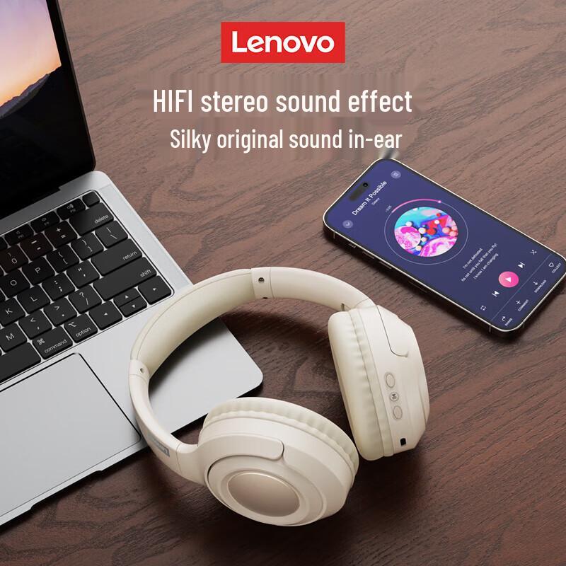 Lenovo Thinkplus TH54 Wireless Over-Ear Noise-Cancelling Headphones
