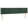 VidaXL LED Headboard Bedroom Furniture Double Bed Accessory Head of Bed Frame Interior Dark Green 3123299