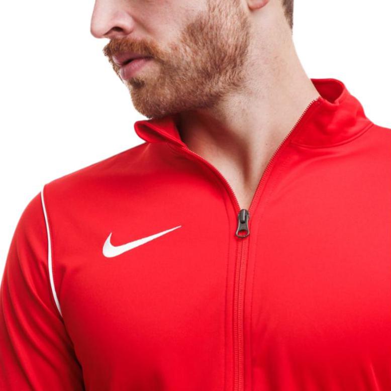 Nike Solid Color Stand Collar Knitted Football Jacket Men Jackets University-Red BV6885-657