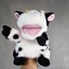 Farm Animal Hand Puppet Milk Cow With Open Mouth Stuffed Plush Toy