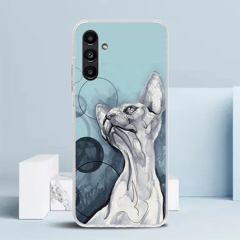 Lavaza Sphynx Sphinx Cat Phone Case For Samsung Galaxy A17 A37 A57 A16 A15 A14 A13 A56 A55 A54 A53 A36 A35 A34 A33 A26 A25 A24 A