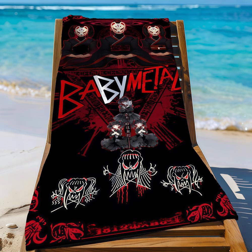 J-Pop Band B-Babymetal-S Towel Sports Quick Dry Travel Camping Gear Sandproof Soft Light Large Beach Towel