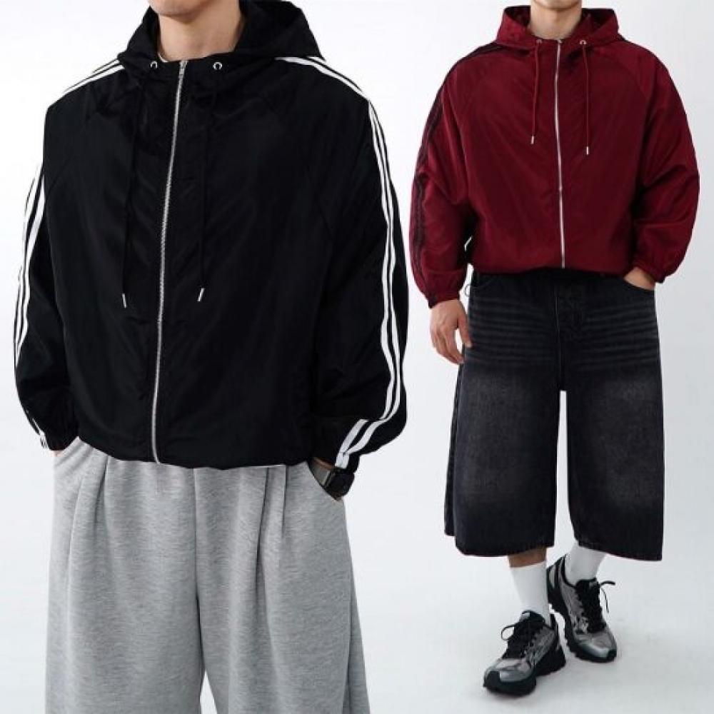 Onl Men Track Hooded Cropped Jacket