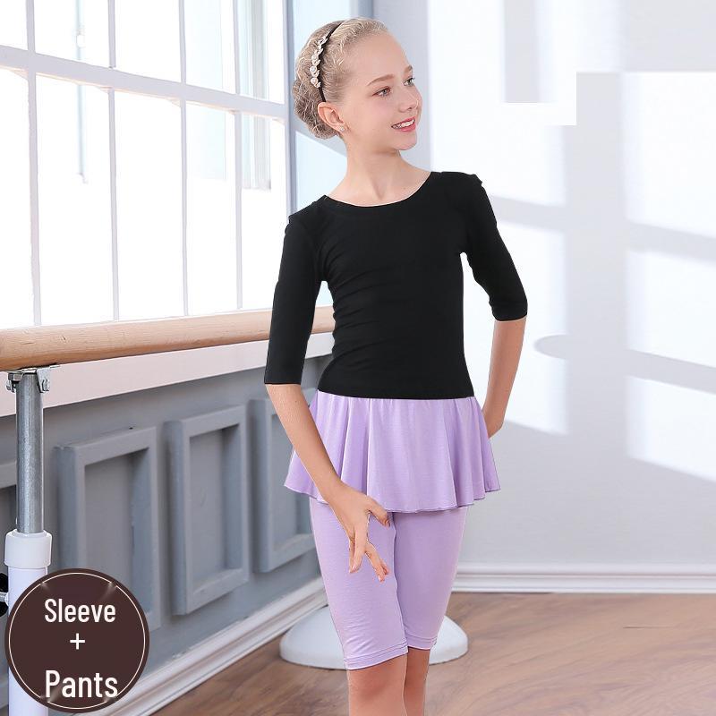 Tanz- & Fitness-Yoga-Kleidung für Mädchen - Gymnastik-Outfit für Kind & Eltern - Frühling bis Herbst