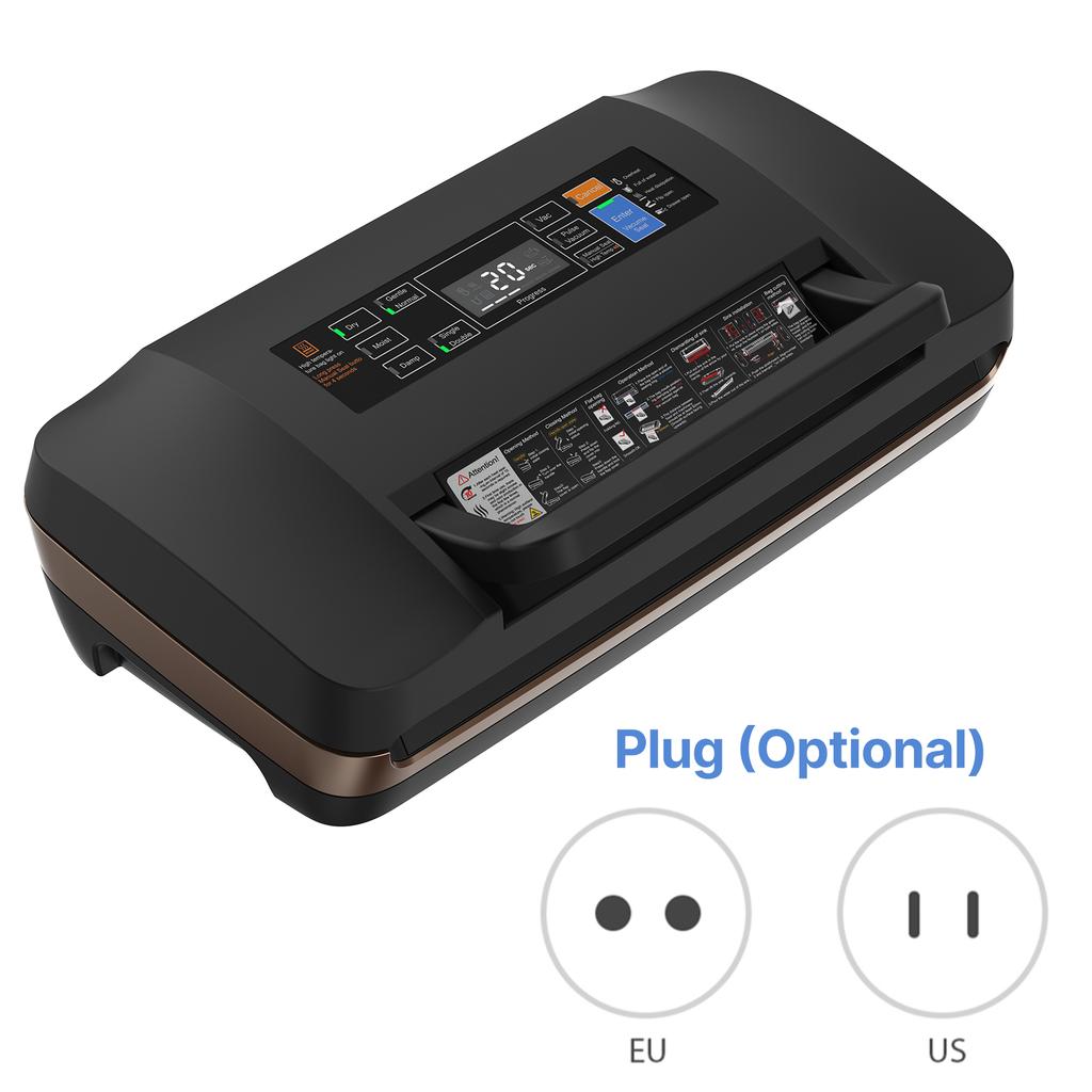 Food Vacuum Sealer Machine with Dry/Wet Pumping/Sealing for All Food Storage 85kPa Suction Power