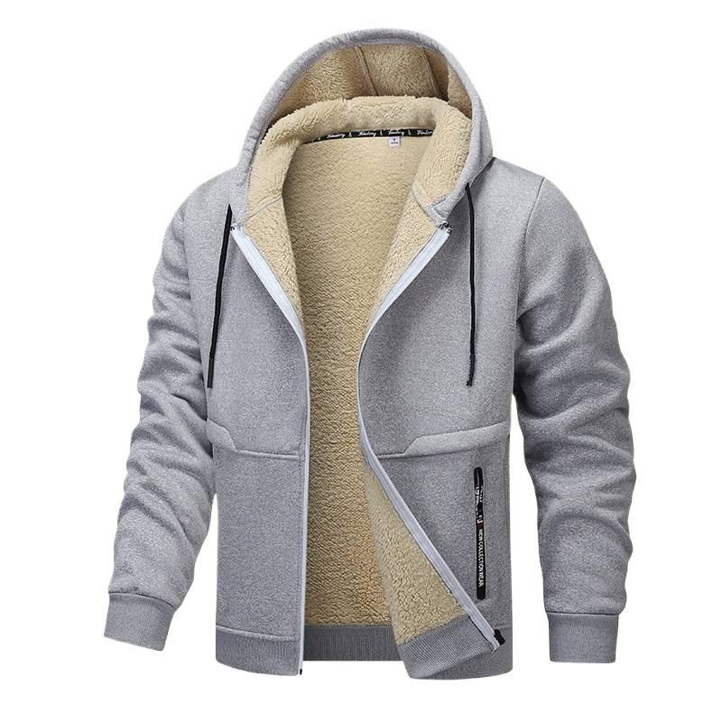 Autumn/Winter 2025 European Lambswool Thick Cardigan Hoodie Sweatshirt