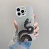 Cool Black Pythons Phone Case for iPhone 15 16 Pro Max 15 16 Plus 11 12 13 Mini 14 Pro Max Snake Colorful Silver Laser Back Case