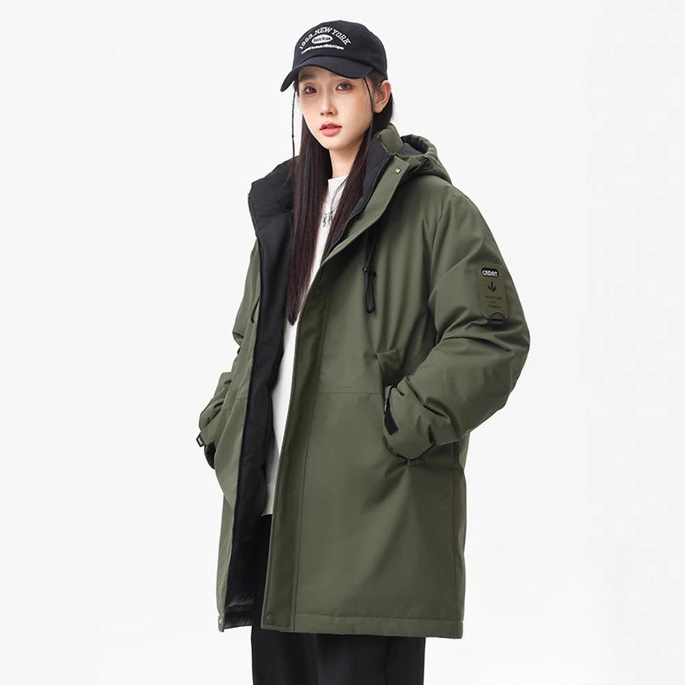 Padded Clothes Men's Medium and Long Military Coats Winter Thickened Cold-proof Padded Jackets Over the Knee Northeast Large Padded Jackets Tide