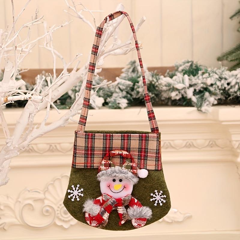 Christmas Gift Bag, Sack Children Xmas Gifts Candy Snowman Cartoon Bag Baking Cookies Storage Bag