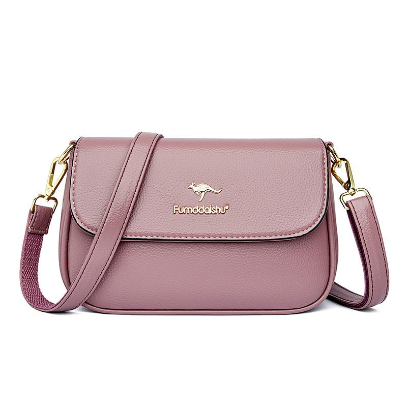 

Women s bag new fashionable versatile horizontal multi-layer shoulder bag women s messenger bag фиолетовый