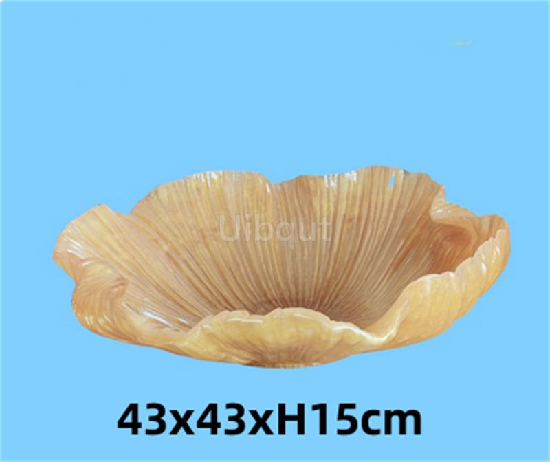 resin Shell fish sharp Sashimi dry Ice Plate Seafood sushi Platter tray Salmon Plate Dry Ice Artistic Conception Dish Tableware