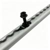 Roof Rack Adjustment Fastener Kit with Threaded Star Knob Hardware, Metal 4 Piece Set for Replacement Mounting Tasks