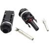 HFHYDZSW 10 Pairs M12 Solar Panel Mount Connector Solar PV Panels Coupler Connectors for Combiner Box with Rear to Put in Frame