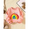 Kids Sweatshirt Creative Letter Pattern Stylish Casual Round Neck Sweatshirt Suitable for Everyday Parties, Vacations, And Gifts
