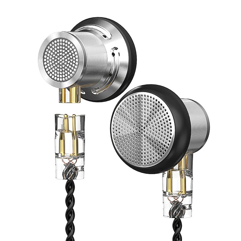 ND DTS 14.2MM 1DD Flat Plug HIFI Monitoring Music Wired Headset Game Sports Office Earplug Replaceable Cable Earplug 3.5MM 2 PIN