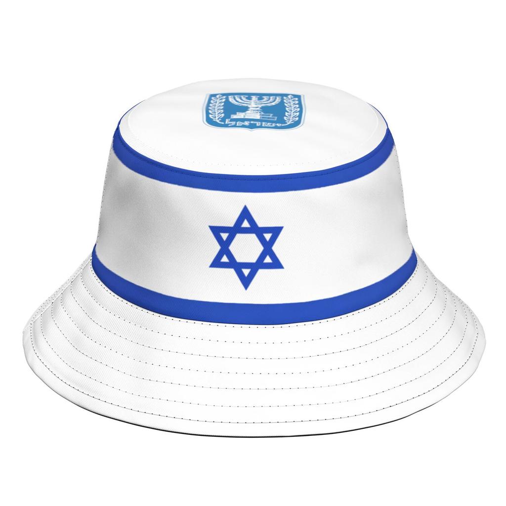 Israel Gratis Hecho a Medida Nombre Número Isr Gorra de Cubo Bandera Nacional Il Judaísmo País Árabe Impresión Logo Hebreo Árabe Sombrero de Pescador